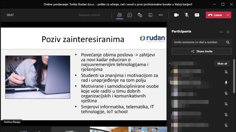 Tvrtka Rudan d.o.o. online predstavljanje